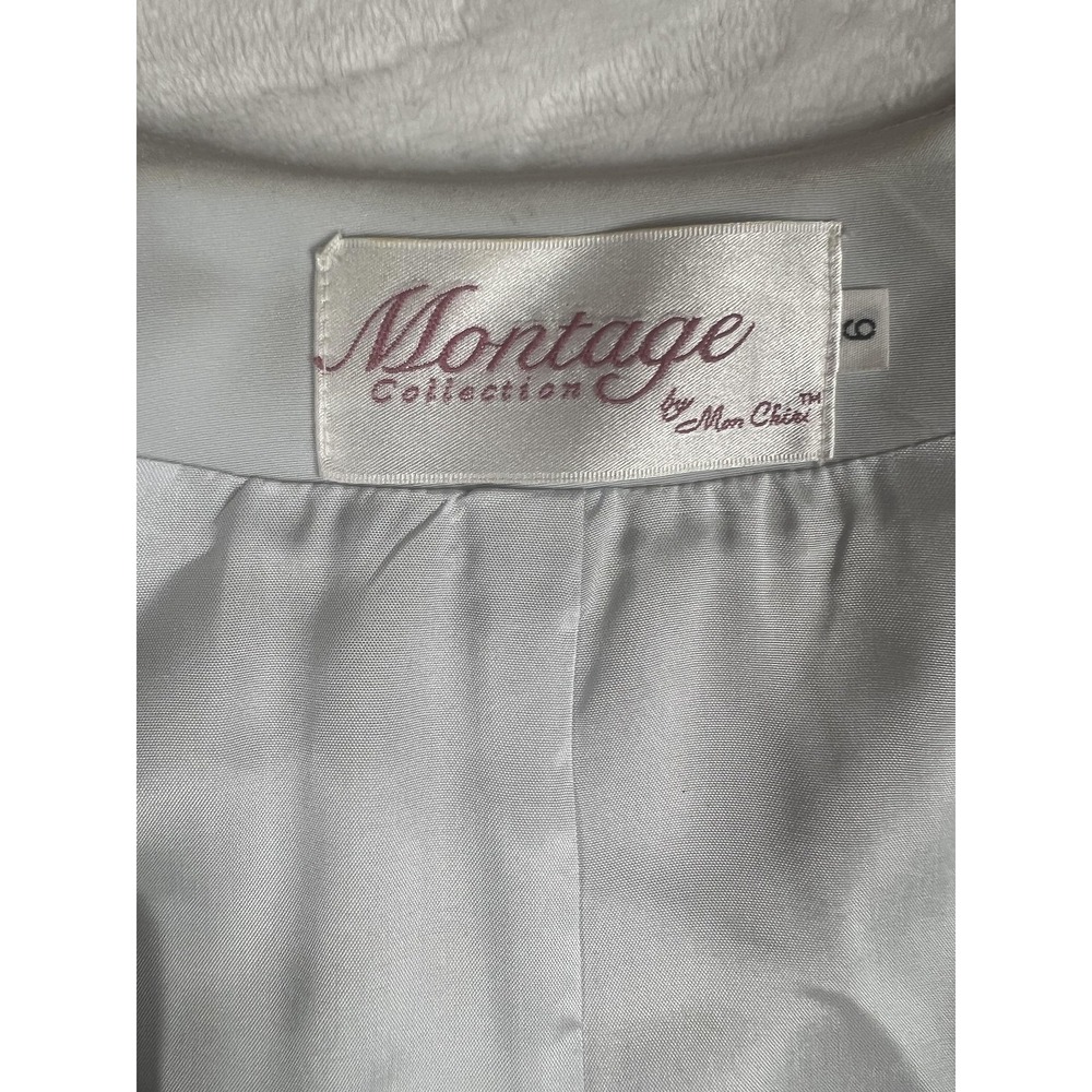 Montage Collection Dress Set Womens 10 Silver Beaded Jacket Formal Evening Gown‎ - Picture 8 of 16